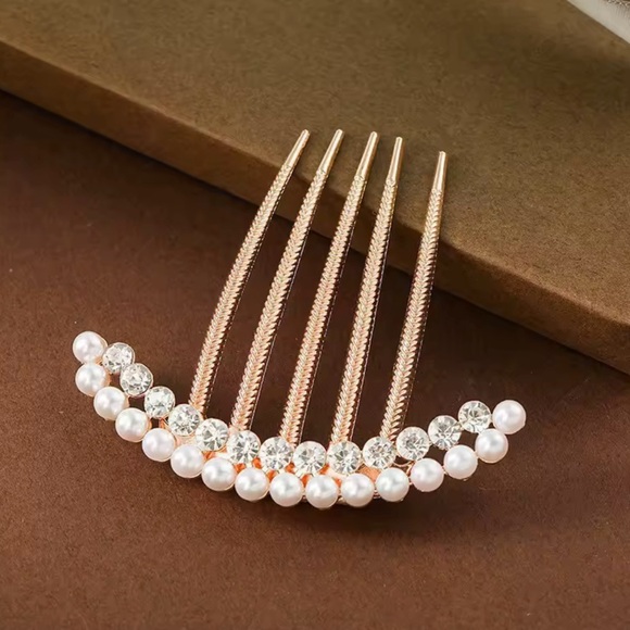 Pearl Hair Comb Hairpin main image 4